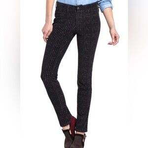 Pilcro and the Letterpress Serif fit Corduroy Print Pants Navy multi Womens 27